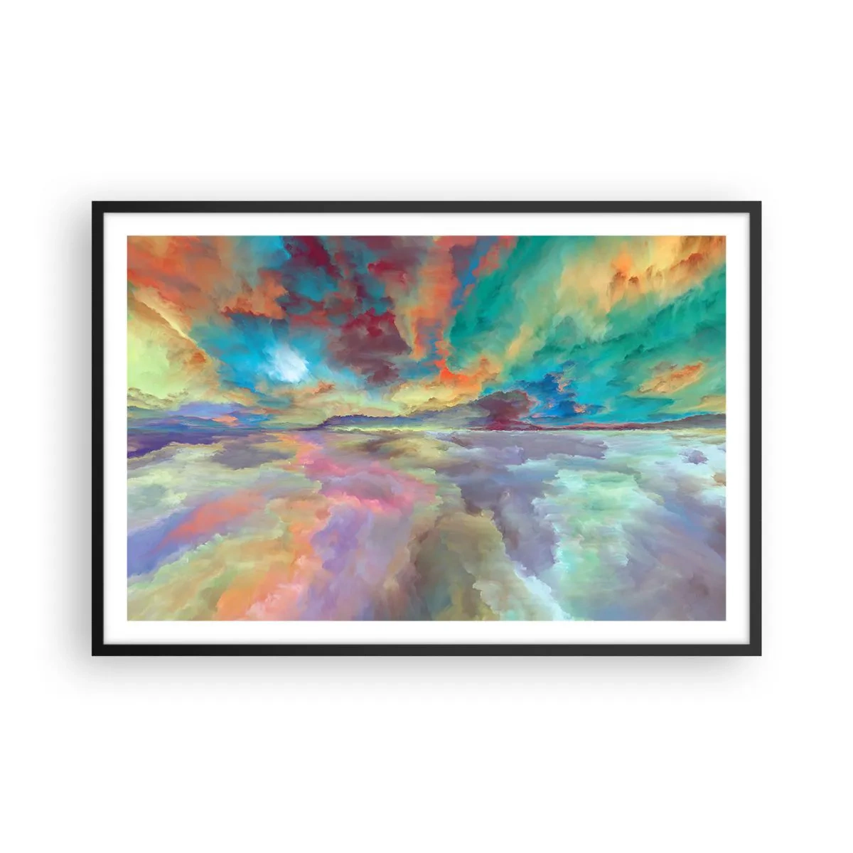 Poster in black frame - Two Skies - 91x61 cm