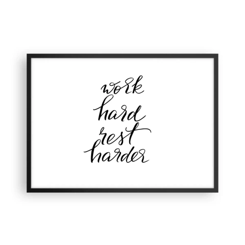 Poster in black frame - Life  Balance - 70x50 cm