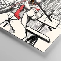 Clock face with lines