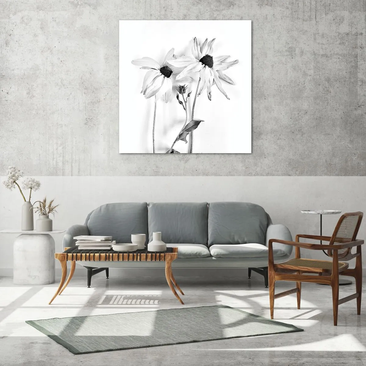 Glass picture - No one Wants To Be Alone - 60x60 cm