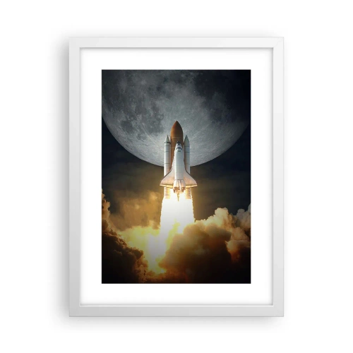 Poster in white frmae - Beginning of Unearthly Adventure - 30x40 cm