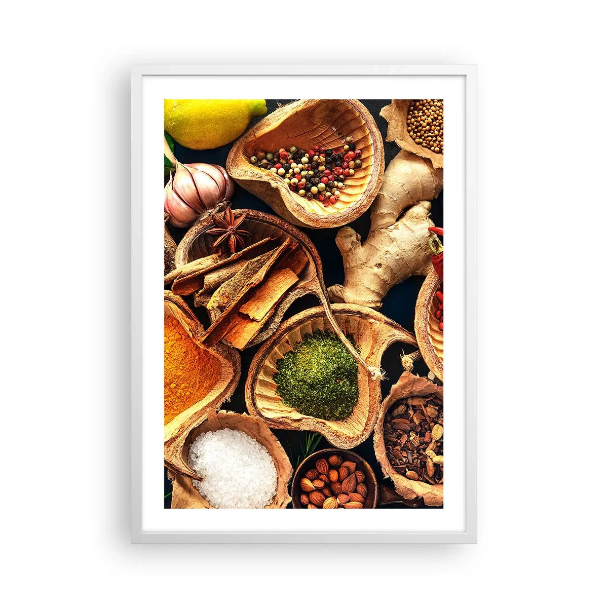 Poster in white frmae - Take What You Want - 50x70 cm