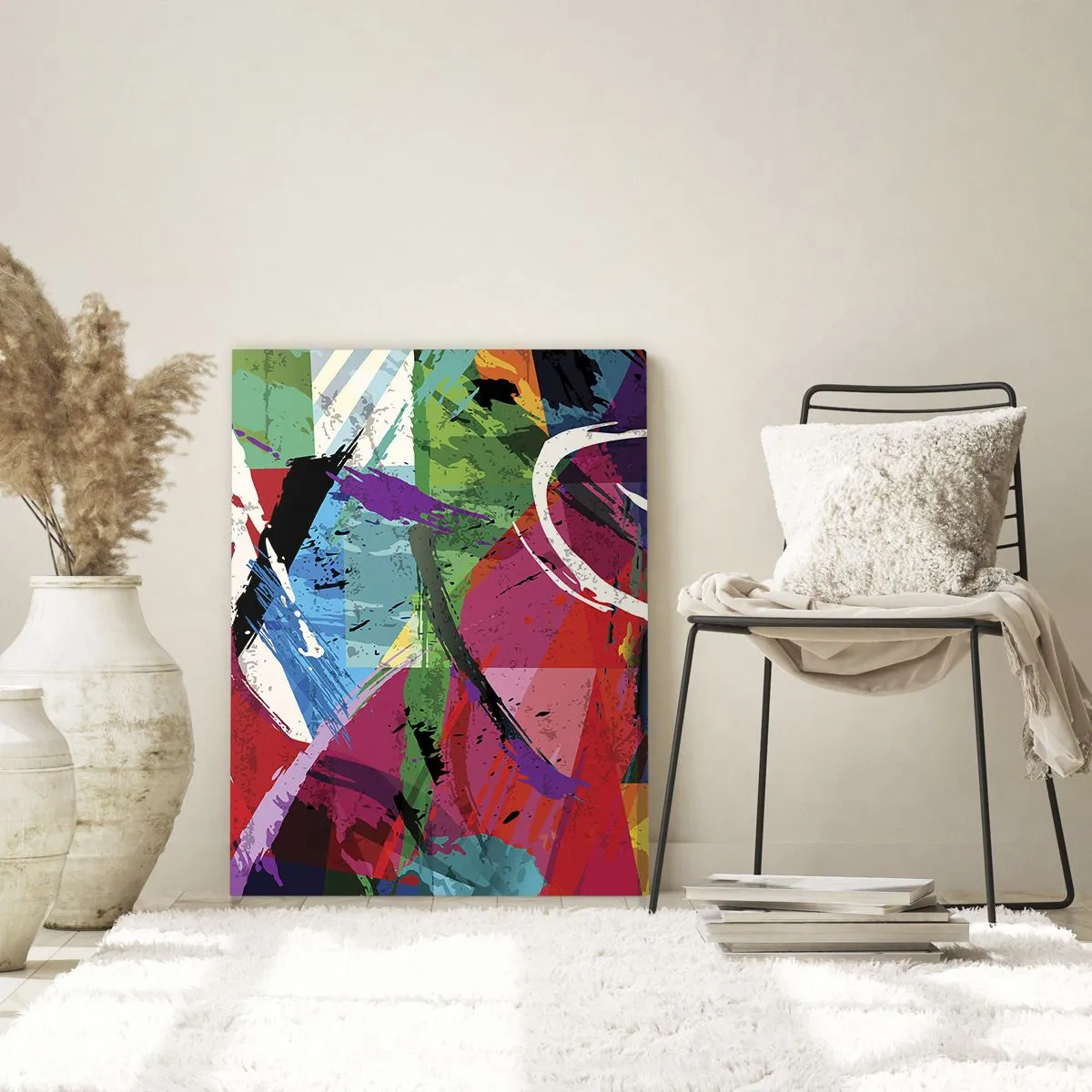 Glass picture - Fast, Vividly and Jamming - 50x70 cm