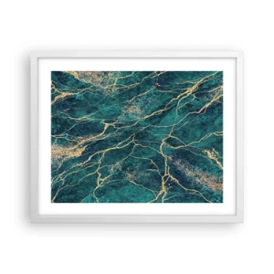 Poster in white frmae - Gold Vein - 50x40 cm