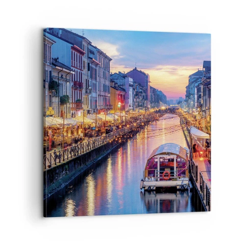 Canvas picture - Evening of Light and Fun - 60x60 cm