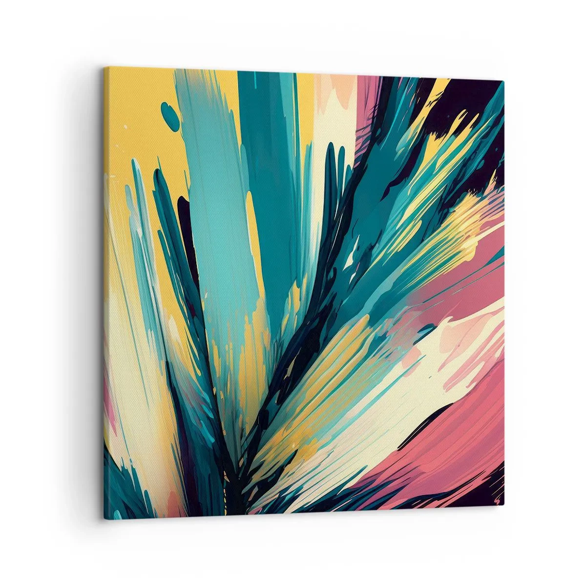 Canvas picture - Composition -Explosion of Joy - 50x50 cm