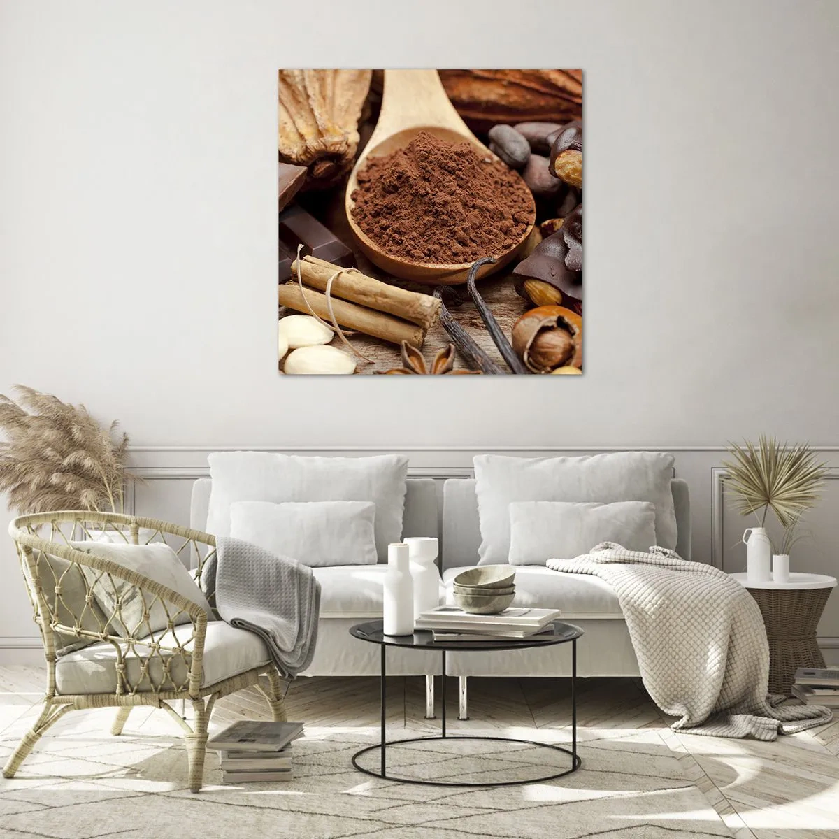 Glass picture - Best for Stress - 60x60 cm