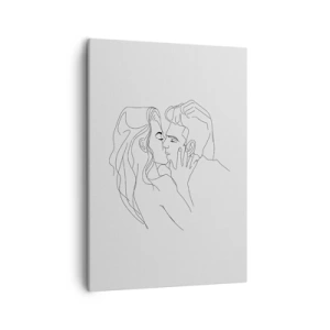 Canvas picture - With the Same Line - 50x70 cm