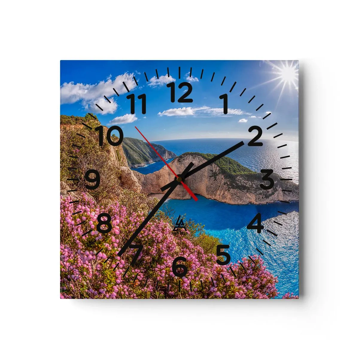 Wall clock - Clock on glass - My Big Greek Wedding - 30x30 cm