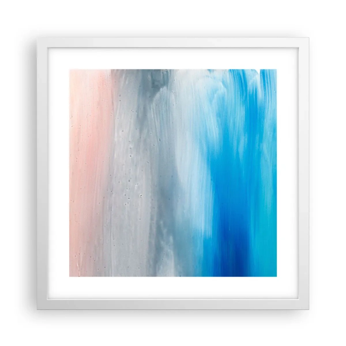 Poster in white frmae - Elements: Air - 40x40 cm