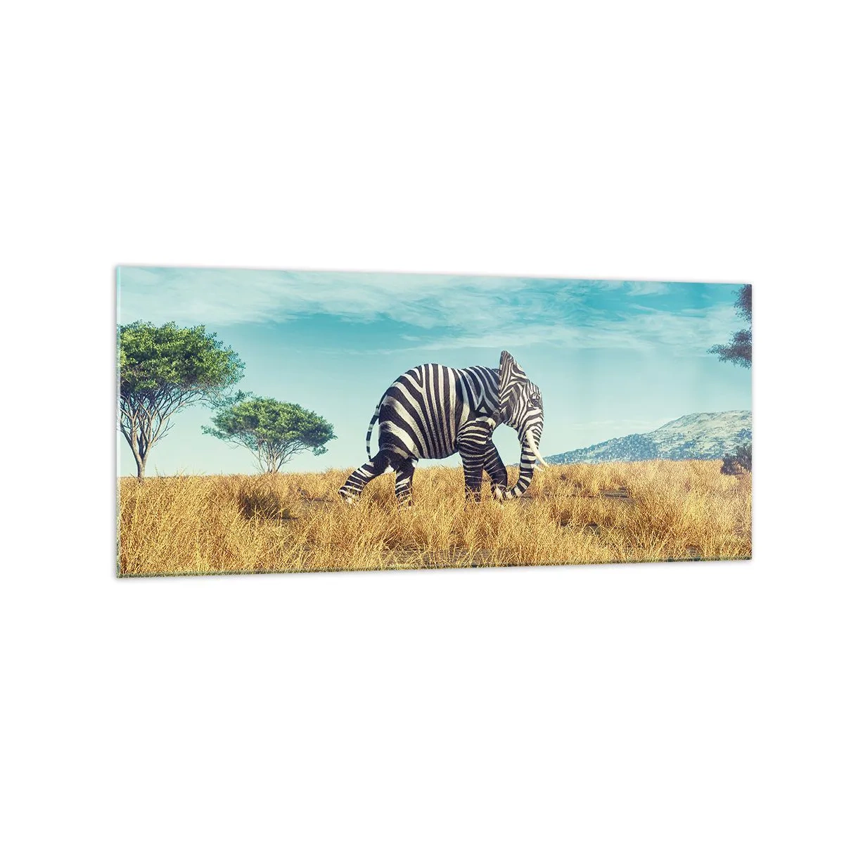 Glass picture - Greyness Is Not In Fashion - 120x50 cm