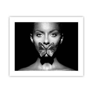 Poster - Butterfly Kiss - 50x40 cm