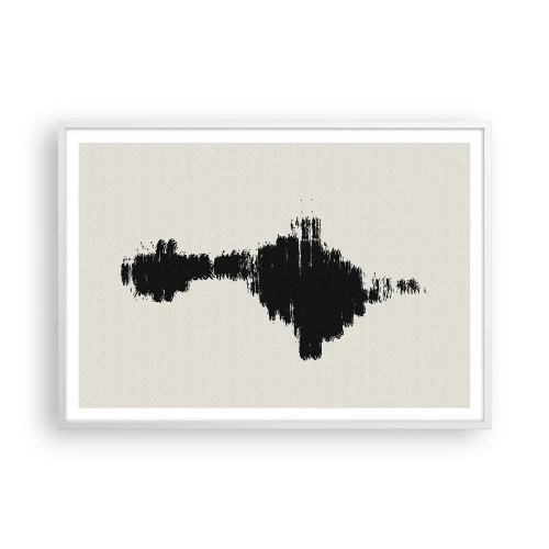 Poster in white frmae - Vibrations of Imagination - 100x70 cm