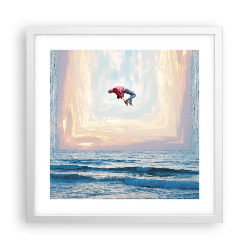 Poster in white frmae - To Another Dimension - 40x40 cm