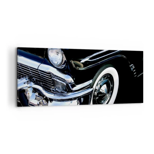 Canvas picture - Classics in Silver, Black and White - 100x40 cm
