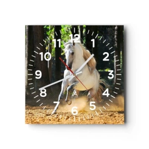 Wall clock - Clock on glass - Straight from a Fantasy Book - 30x30 cm