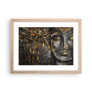 Poster in light oak frame - Feel the Peace - 40x30 cm