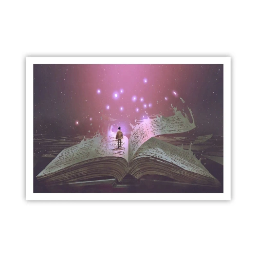 Poster - Invitation to Another World -Read It! - 100x70 cm