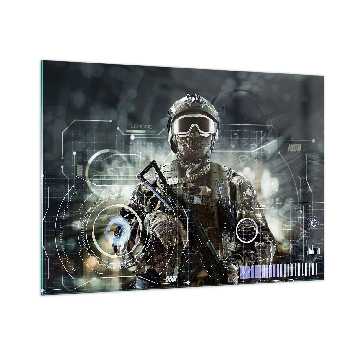 Glass picture - Power Squared - 100x70 cm