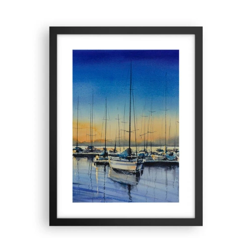 Poster in black frame - The End of a Good Day - 30x40 cm