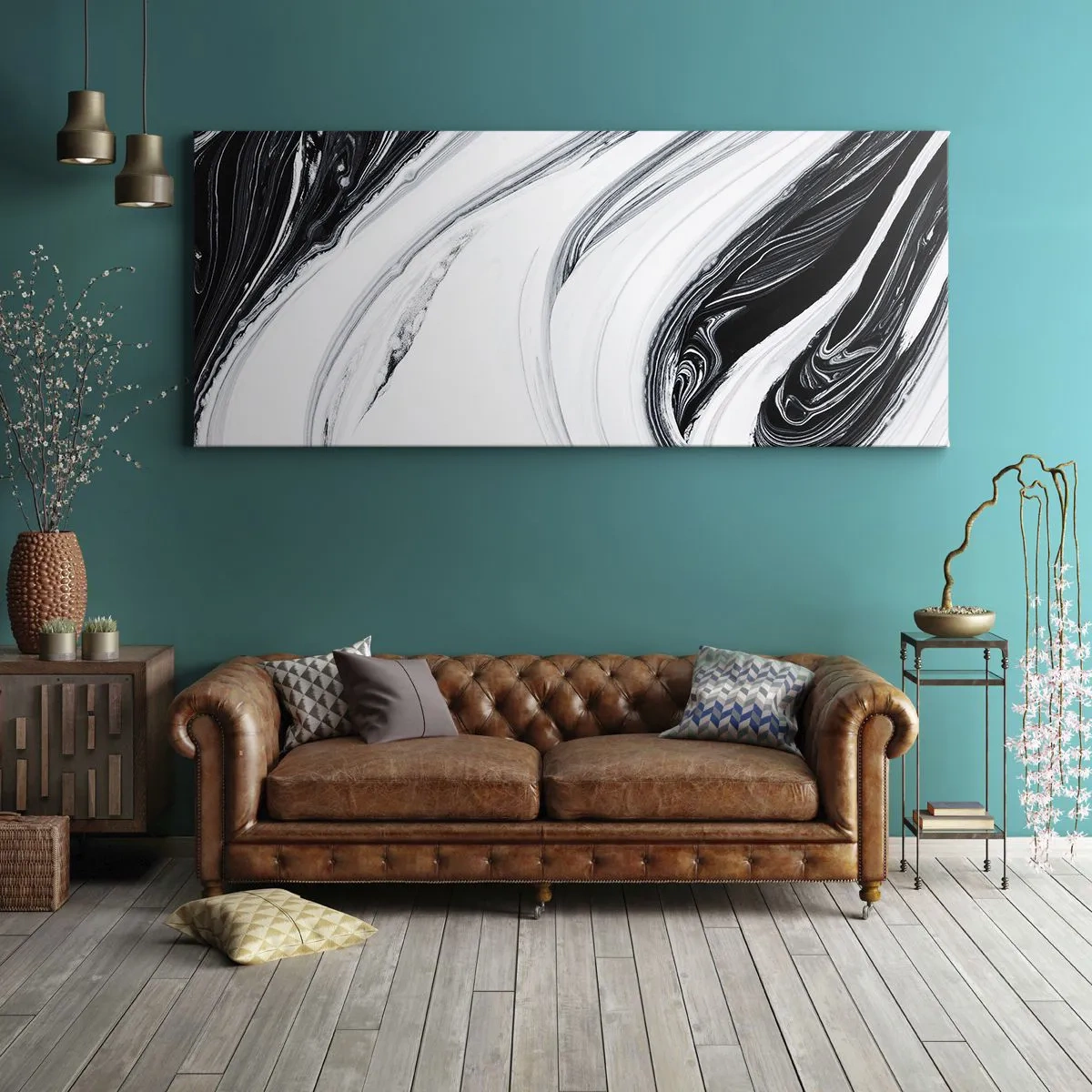 Canvas picture - Connection of Opposites - 100x40 cm