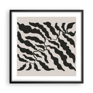 Poster in black frame - Nature of a Square - 50x50 cm