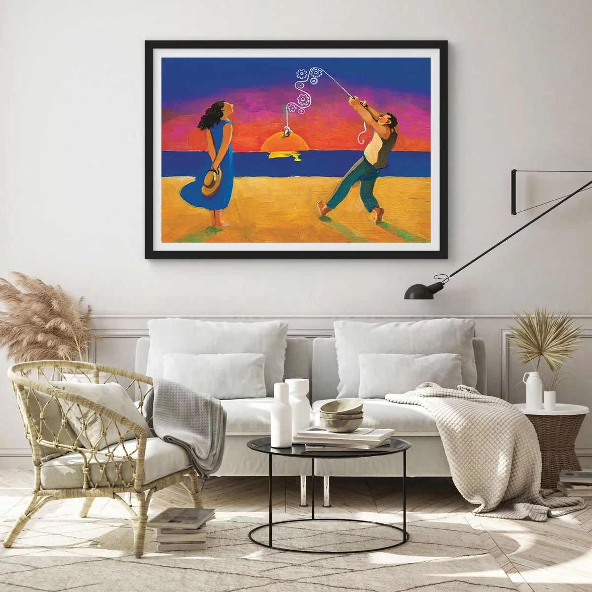 Poster in black frame - More than a Star from the Sky - 50x40 cm