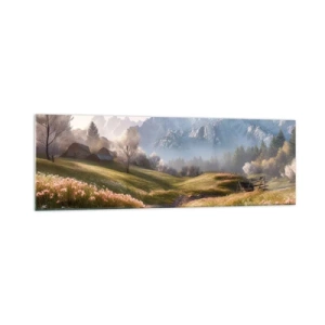 Glass picture - Quiet Valley - 160x50 cm