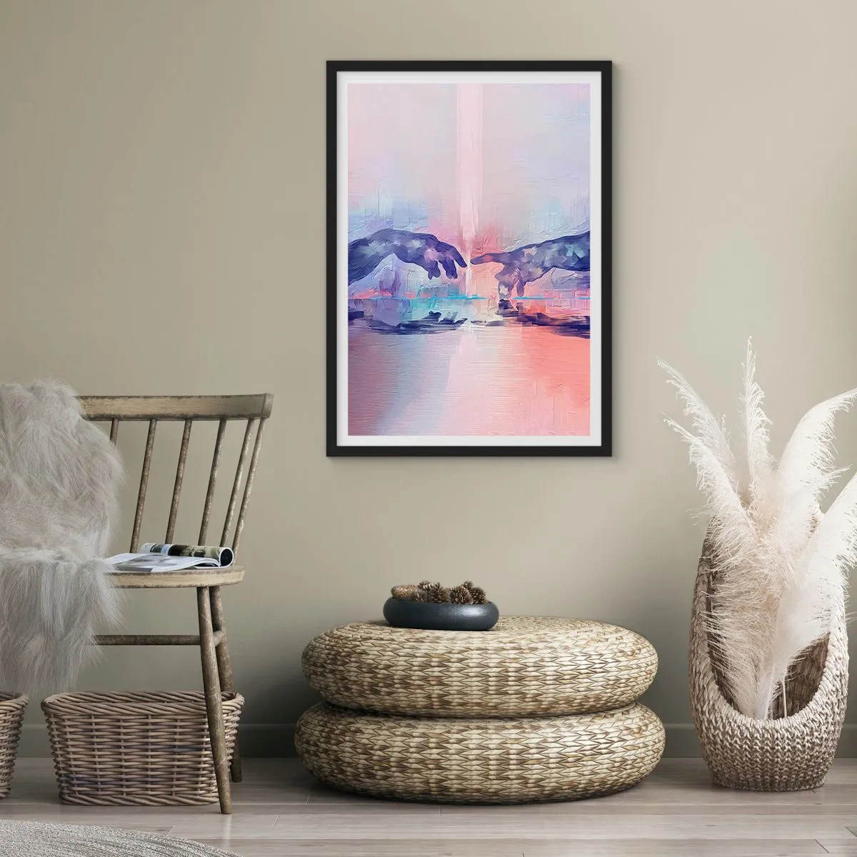 Poster in black frame - Godly Spark of Life - 40x50 cm