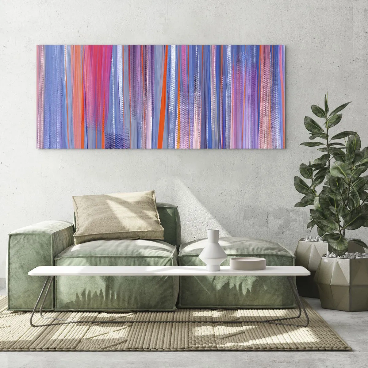 Glass picture - Like a Rainbow - 120x50 cm