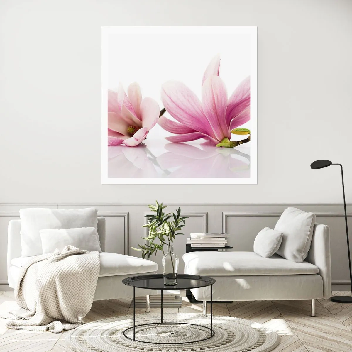 Poster - Delicate Like a Spring Breeze - 30x30 cm