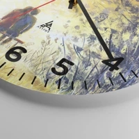 Clock face with numbers