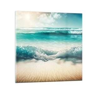Glass picture - Calm of the Ocean - 70x70 cm