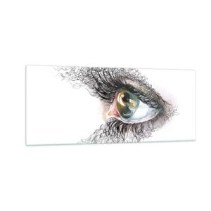 Glass picture - Look straight into the Soul - 100x40 cm