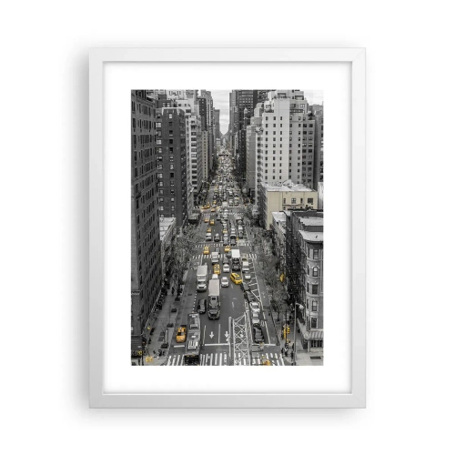 Poster in white frmae - New York Life - 30x40 cm