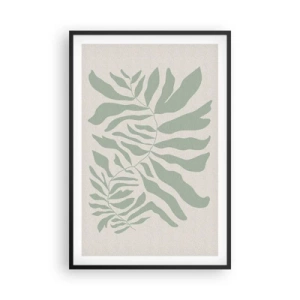 Poster in black frame - Emerald Branch - 61x91 cm
