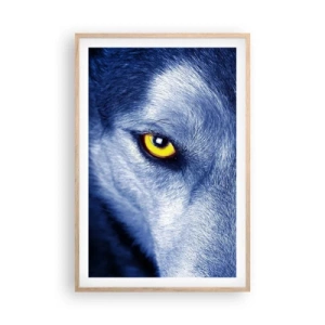 Poster in light oak frame - Mesmerising Look - 61x91 cm