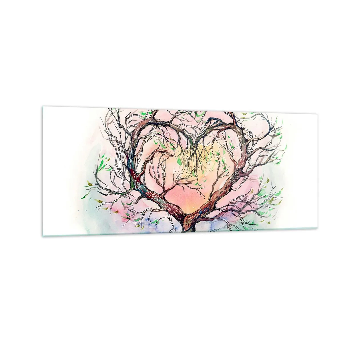 Glass picture - Together Against the Wind - 100x40 cm