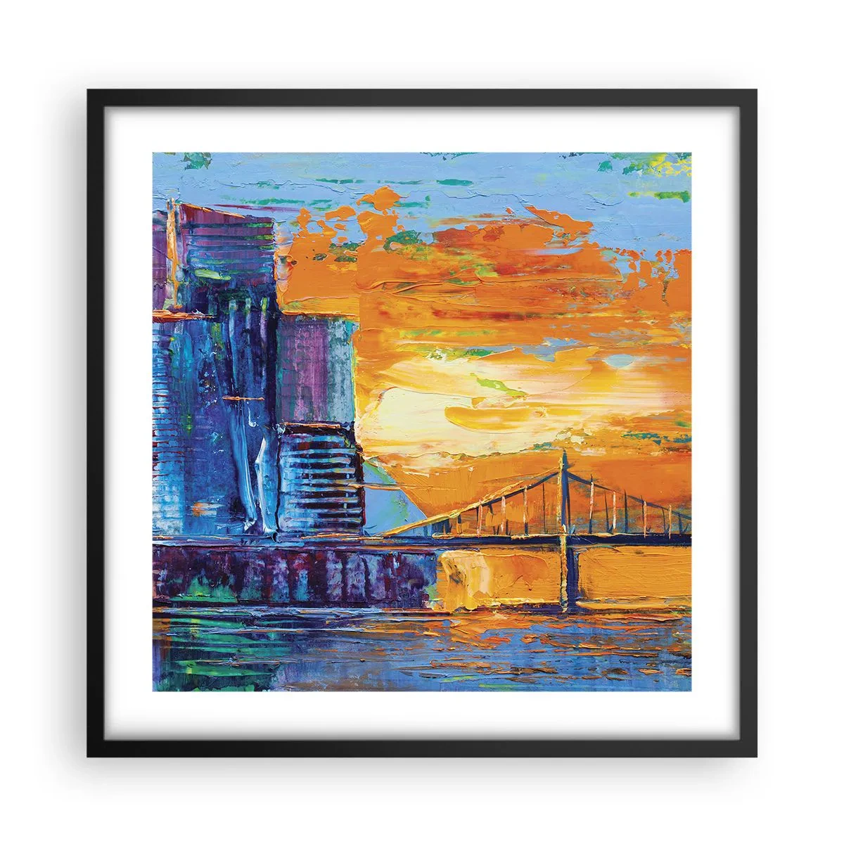 Poster in black frame - Culture and Nature - 50x50 cm