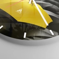 Clock face with lines