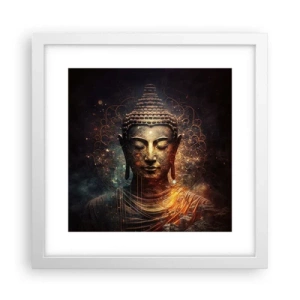 Poster in white frmae - Spiritual Balance - 30x30 cm