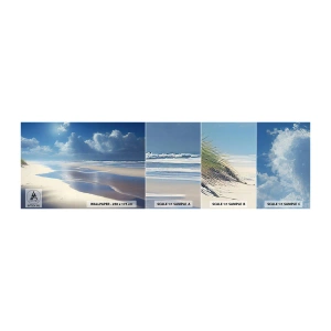 Photo Wallpaper Sample Self-Adhesive Deluxe Sticker - Paradise Holiday - Beach, Ocean, Holidays - 100x30 cm