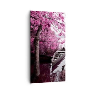Canvas picture - In Pink Silence - 65x120 cm