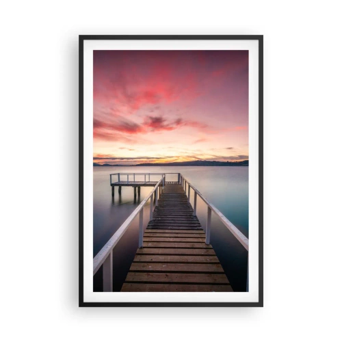 Poster in black frame - Mild Flame of an Evening - 61x91 cm