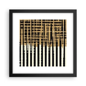 Poster in black frame - Architectural Abstract - 30x30 cm