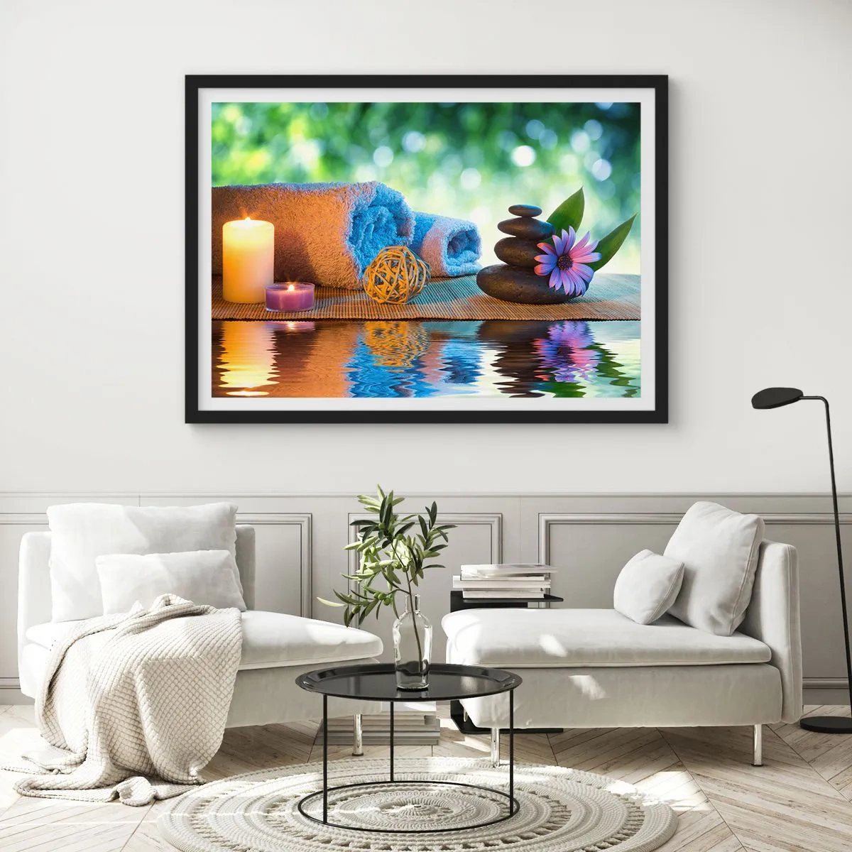 Poster in black frame - Time for the Body - 91x61 cm