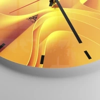 Clock face with lines