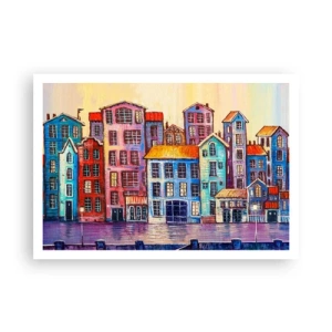 Poster - City Like From a Fairytale - 100x70 cm