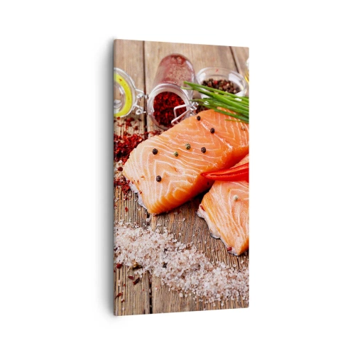 Canvas picture - Norwegian Adventure in the Kitchen - 55x100 cm