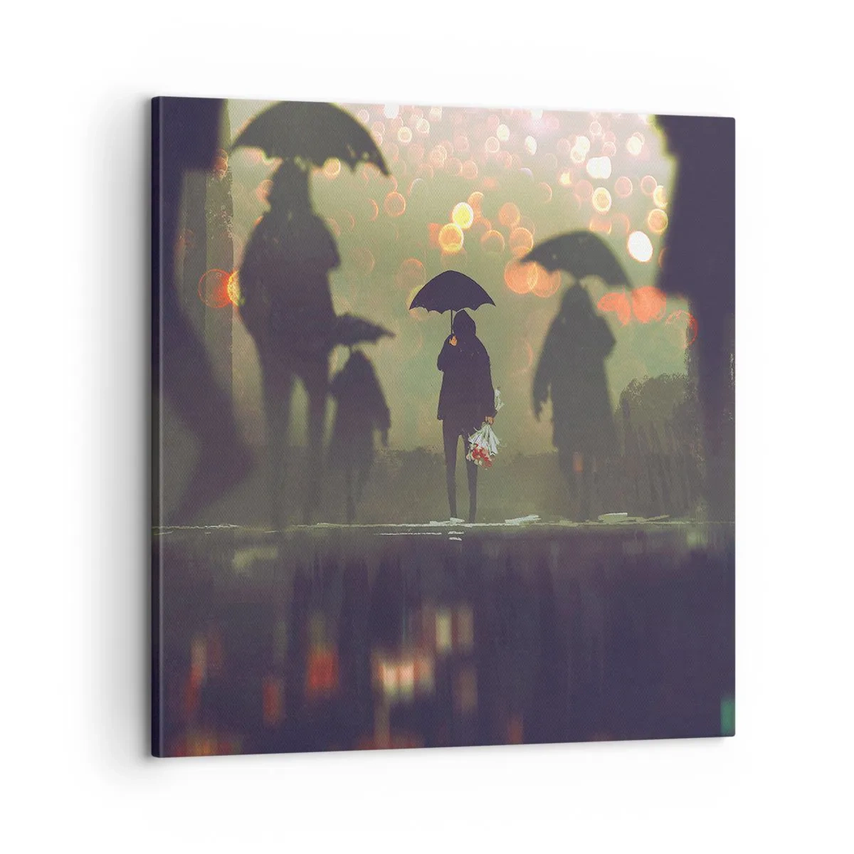 Canvas picture - From Perspective of a Raindrop - 60x60 cm